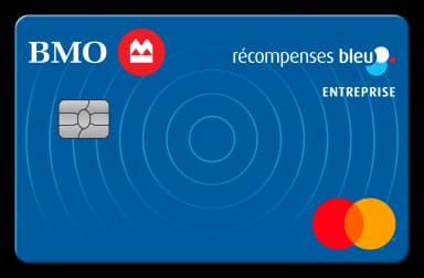 Carte Mastercard BMO Récompenses Bleu pour entreprise