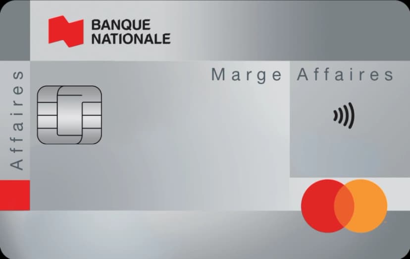Carte Mastercard Marge Affaires de la Banque Nationale