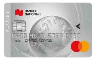 Carte Mastercard Platine de la Banque Nationale