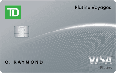 Carte Visa TD Platine Voyages