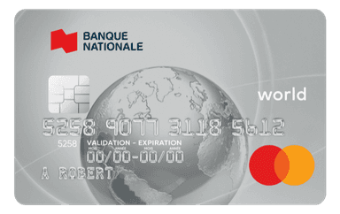 Carte Mastercard World de la Banque Nationale