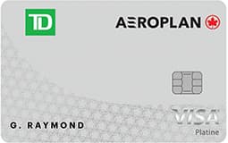 Carte Visa Platine TD Aéroplan