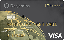 Carte Desjardins Odyssée Or Visa